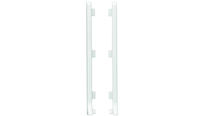 Zakończenie lewe+prawe białe do listwy aluminium LP80 Creativa, op. 2 szt.